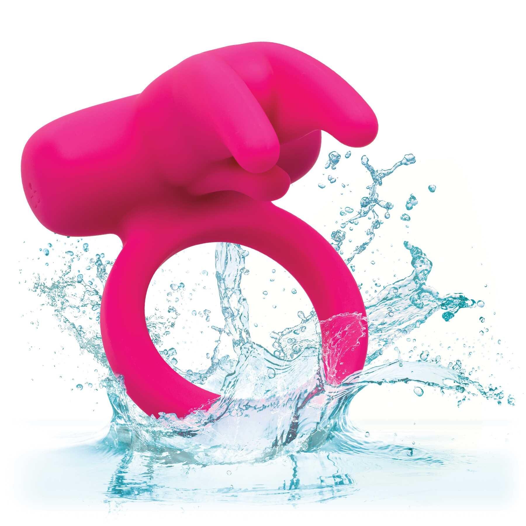 silicone triple clit flicker splashing in water