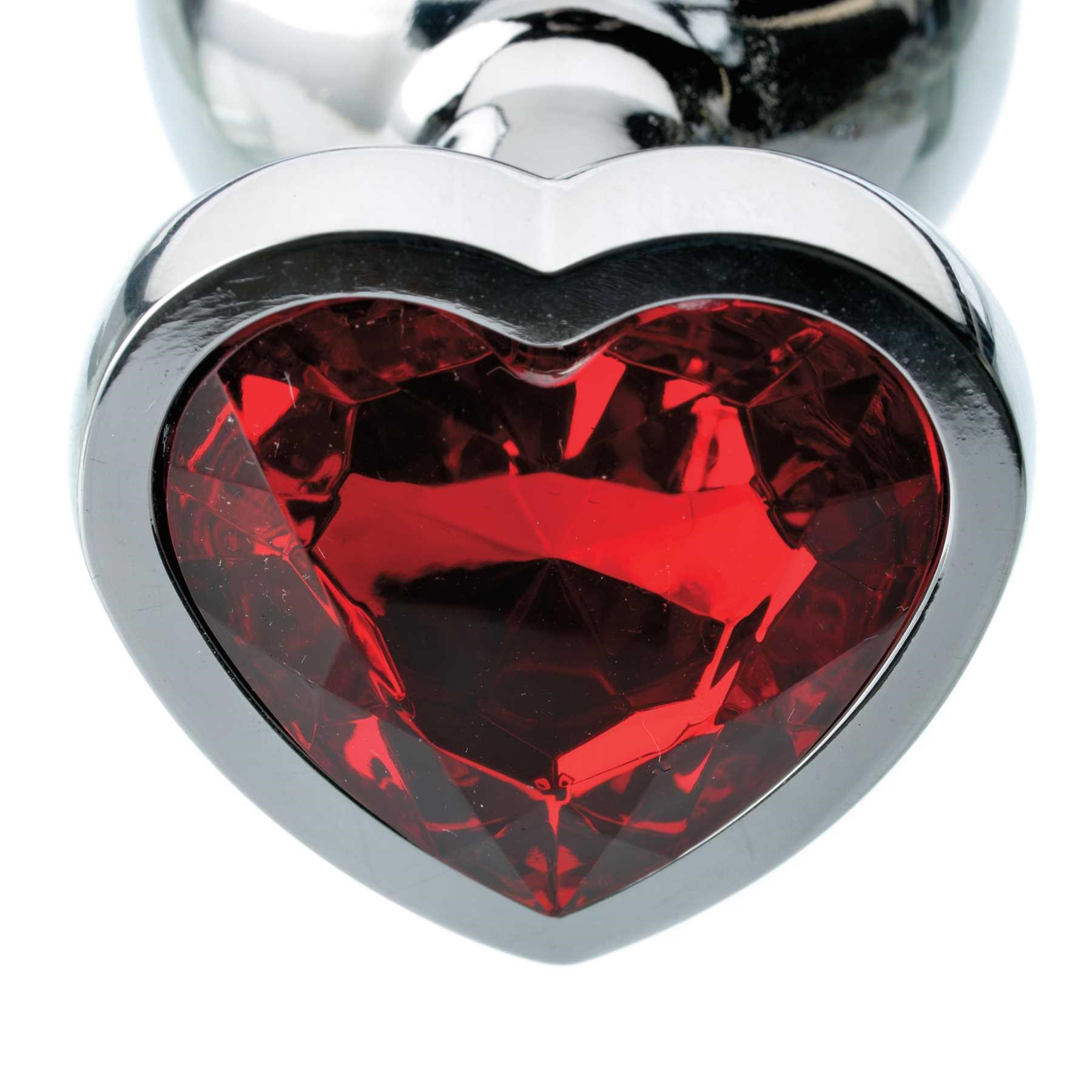 red hearts gem anal plug gem