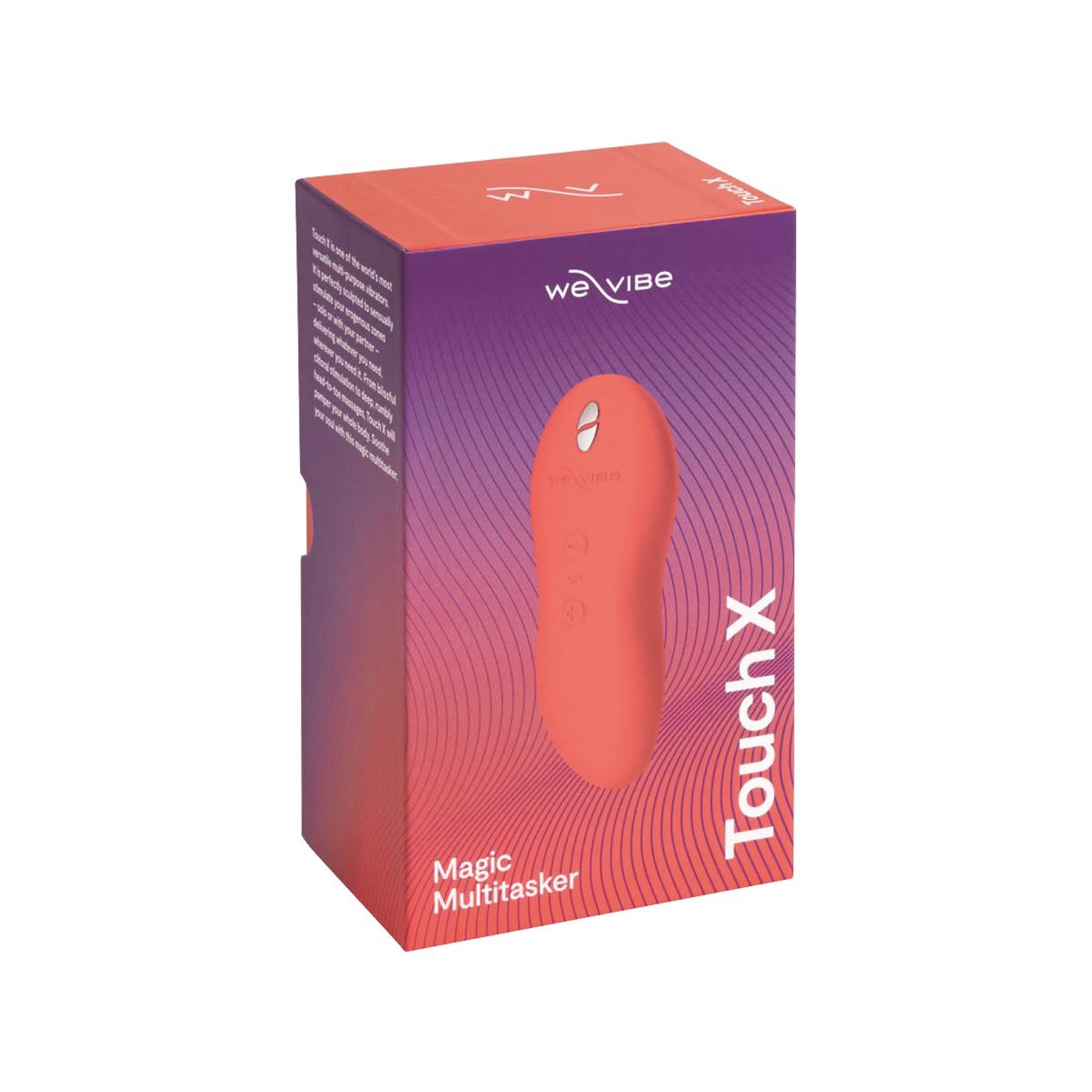 We-Vibe Touch X Massager Packaging Shot - Coral