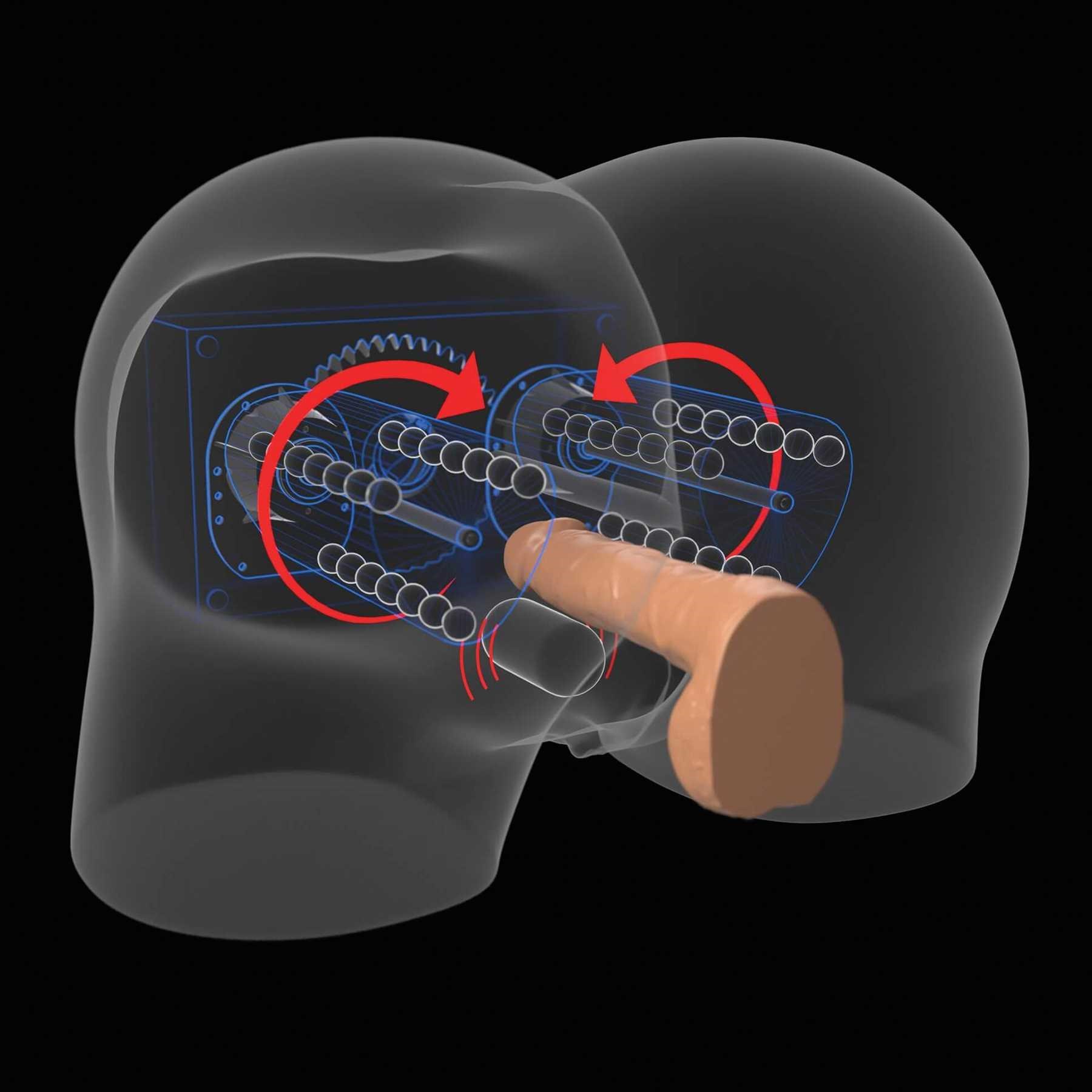 milk me silly mega masturbator rear view diagram