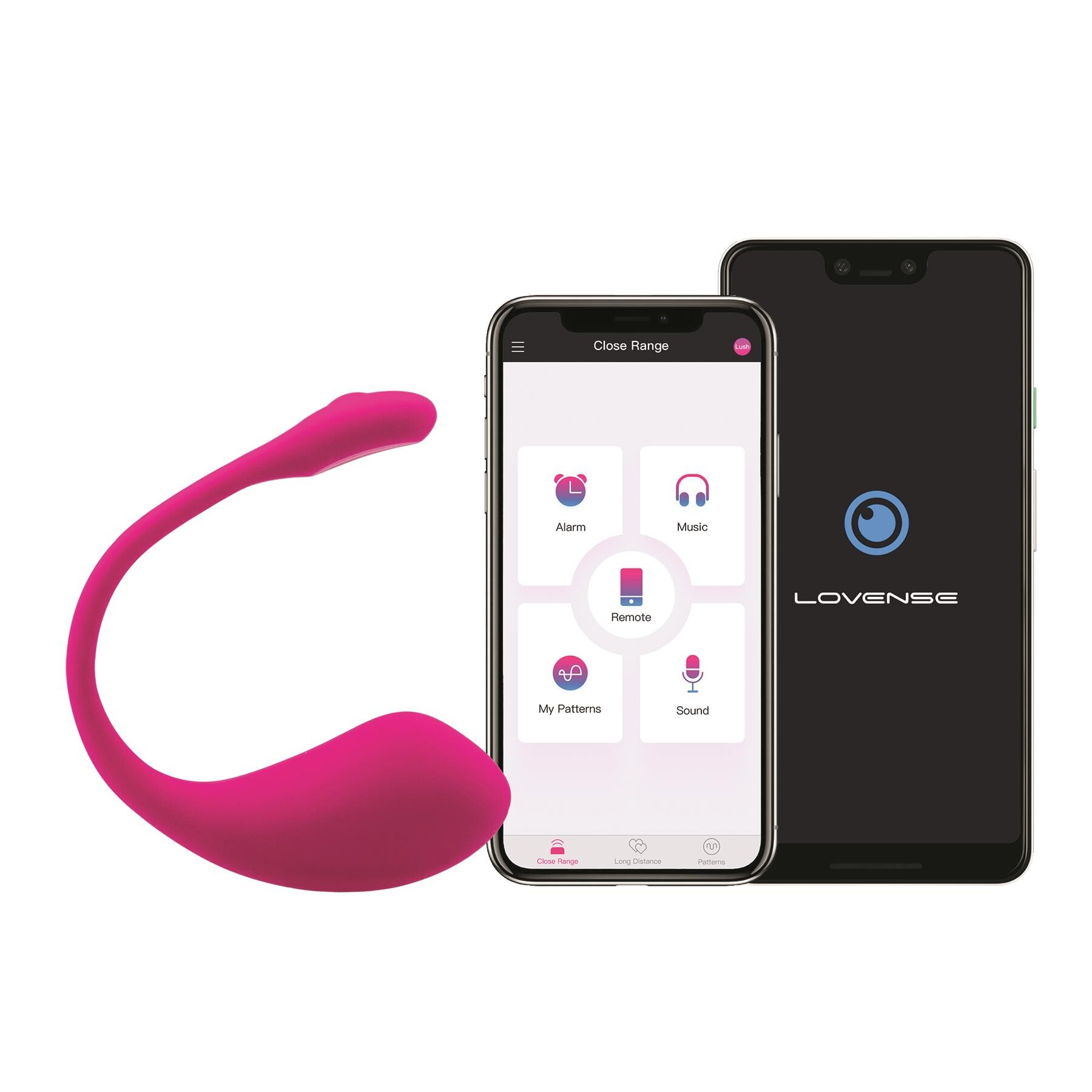Lovense Lush 2 Bluetooth Bullet Vibrator With Phones Showing App
