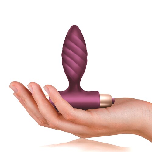 Climaximum Desire Couples Vibrator Kit - Butt Plug Hand Shot to Show Size