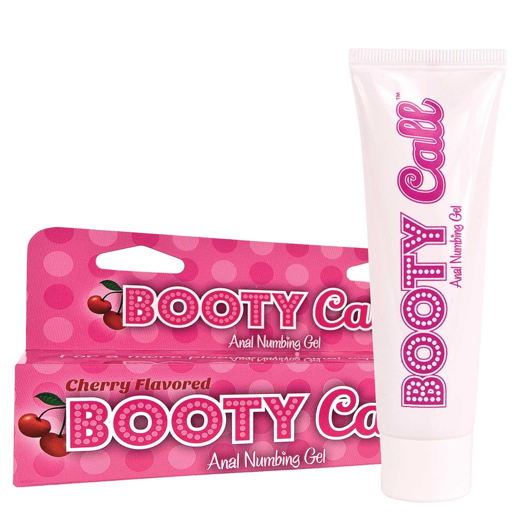 Booty Call Anal Numbing Gel cherry with box
