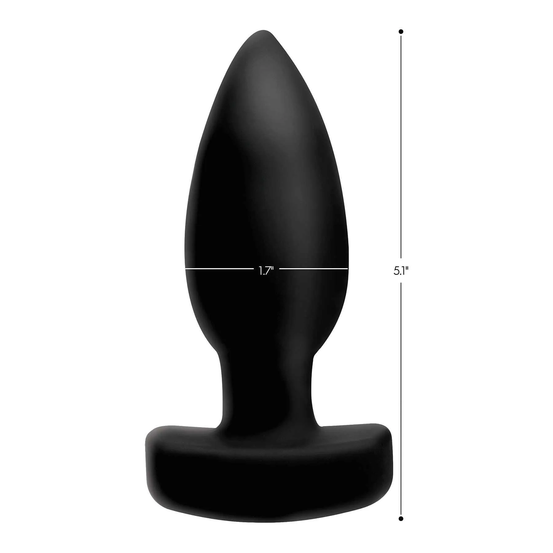 Taper 10X Smooth Silicone Vibrating Plug