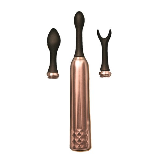 Intense Triple Tip Clitoral Massager Upright Product Shot #1