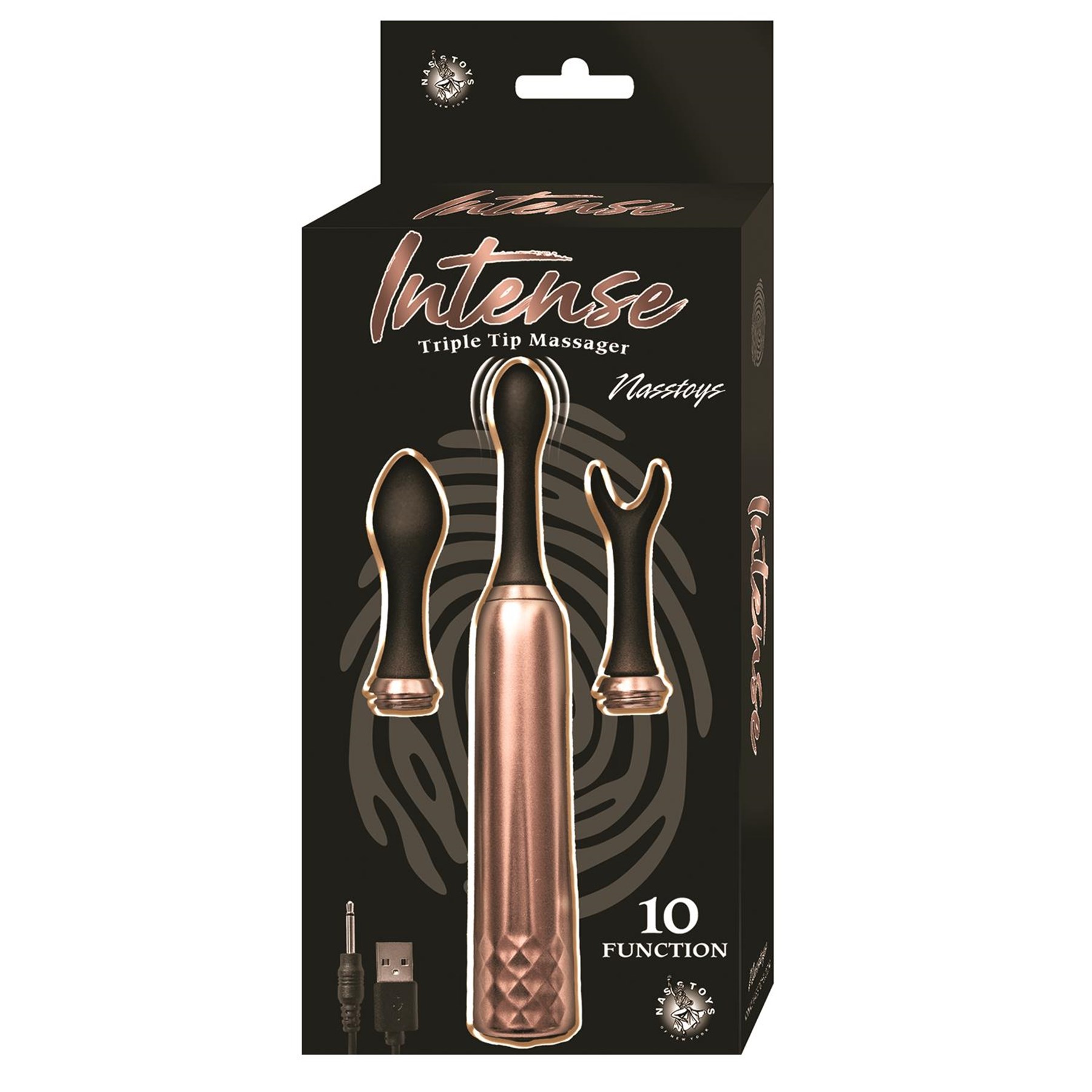 Intense Triple Tip Clitoral Massager Package Shot