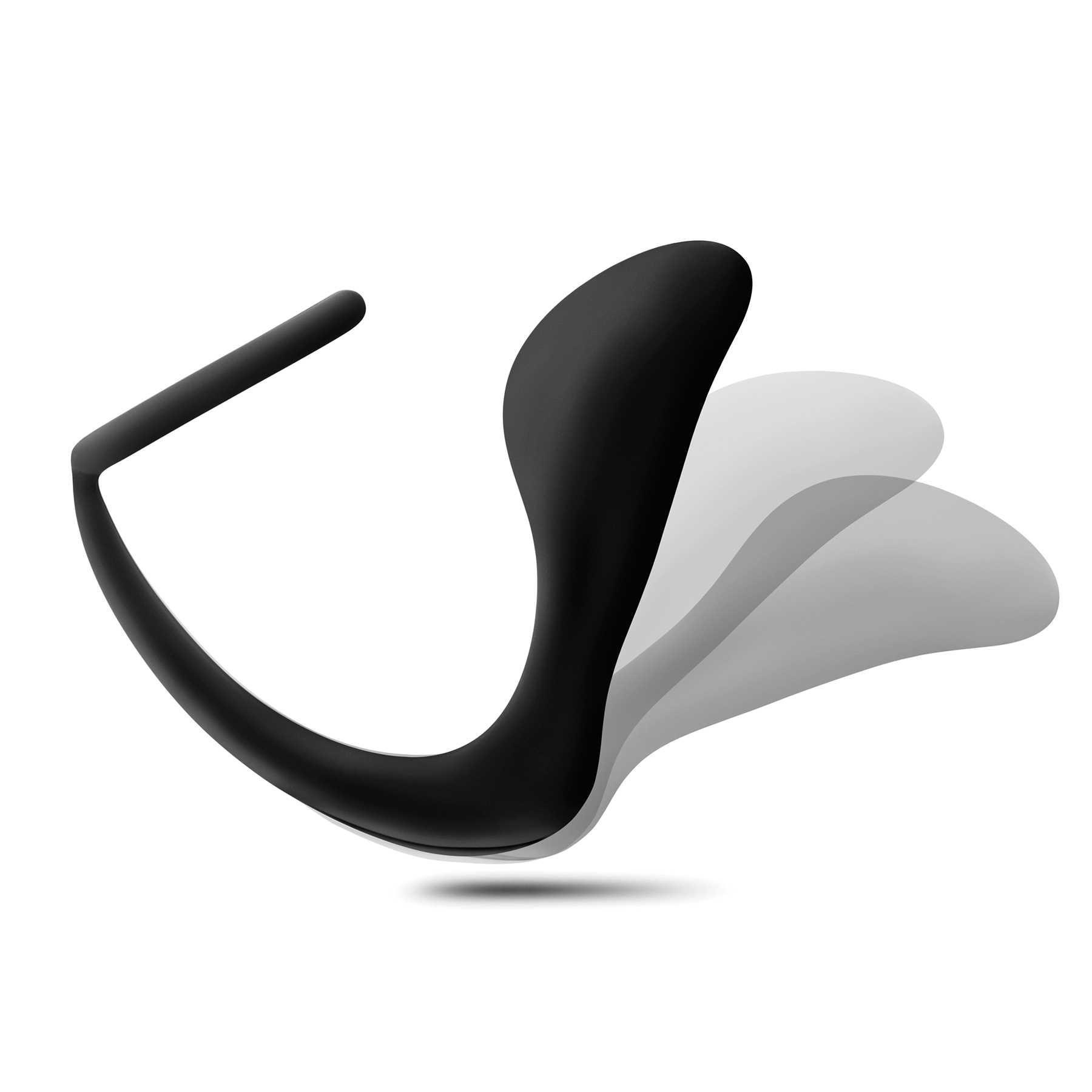 anal adventures platinum cock ring plug showing flexibility