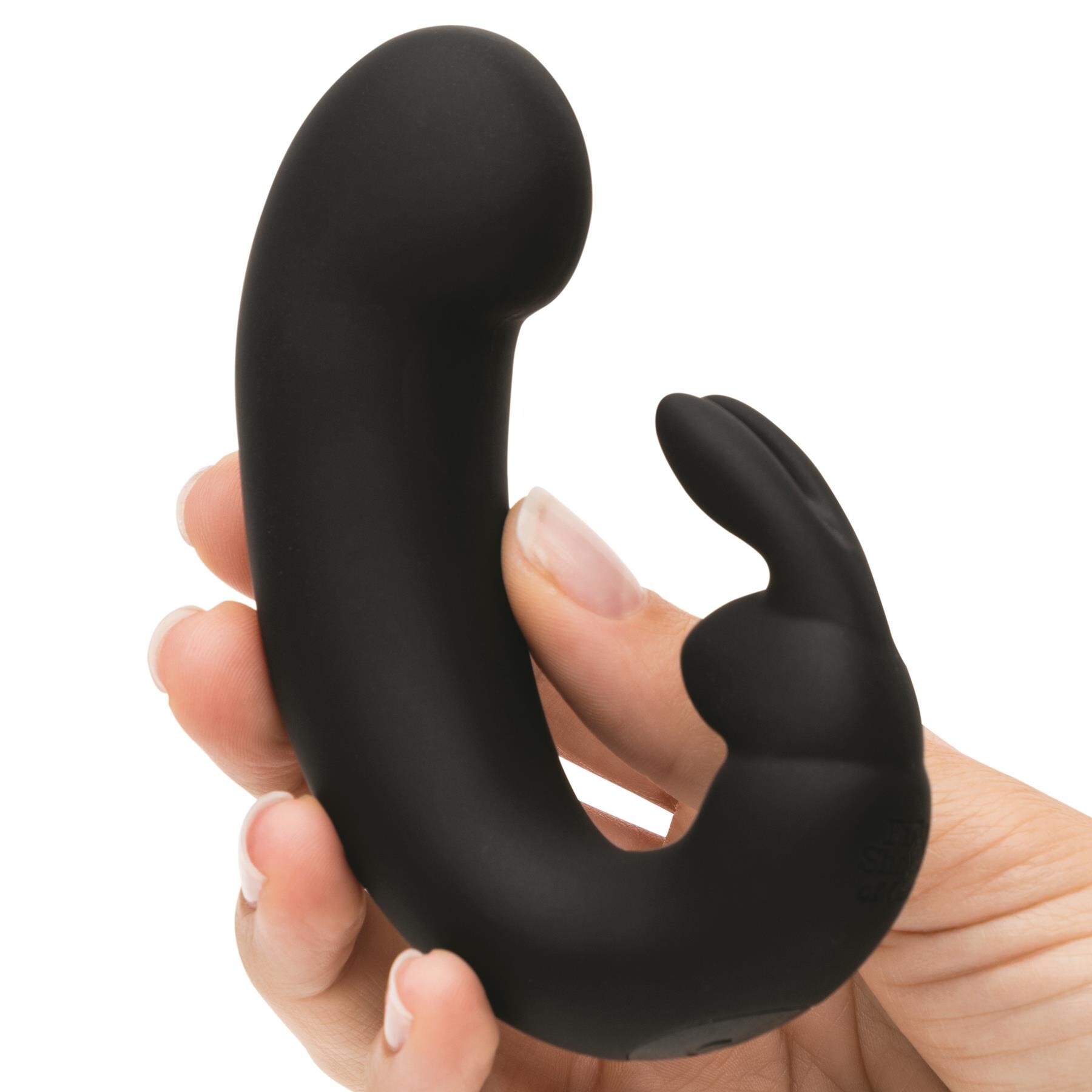Fifty Shades of Grey Sensation G-Spot Mini Rabbit Vibrator Hand Shot to Show Size