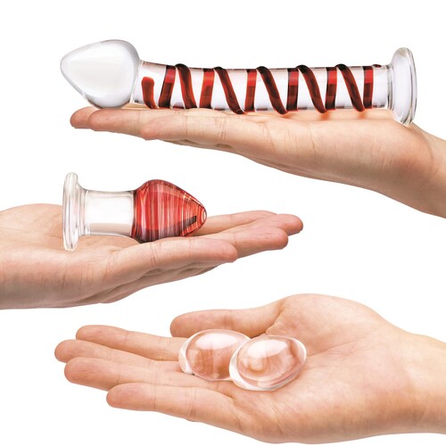 Glas Mr. Swirly 4 Piece Glass Set - Hand Shots #1