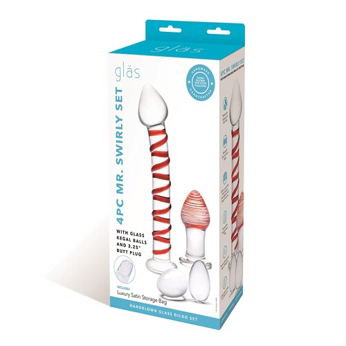 Glas Mr. Swirly 4 Piece Glass Set - Packaging Shot