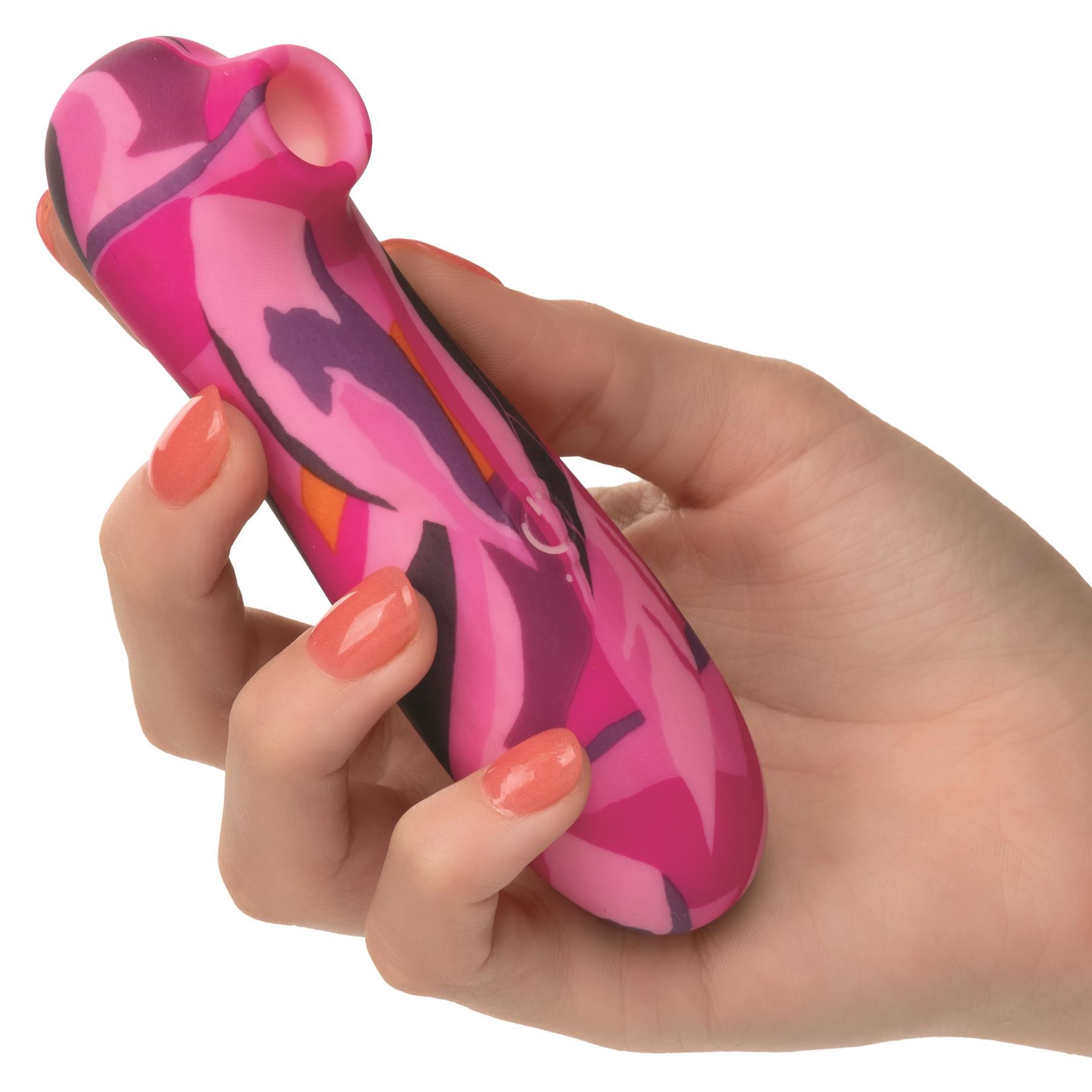 Naughty Bits Suck Buddy Playful Clitoral Stimulator - Hand Shot to Show Size
