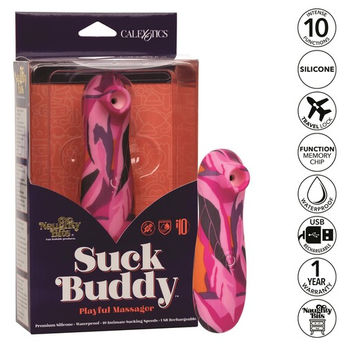 Naughty Bits Suck Buddy Playful Clitoral Stimulator - Features