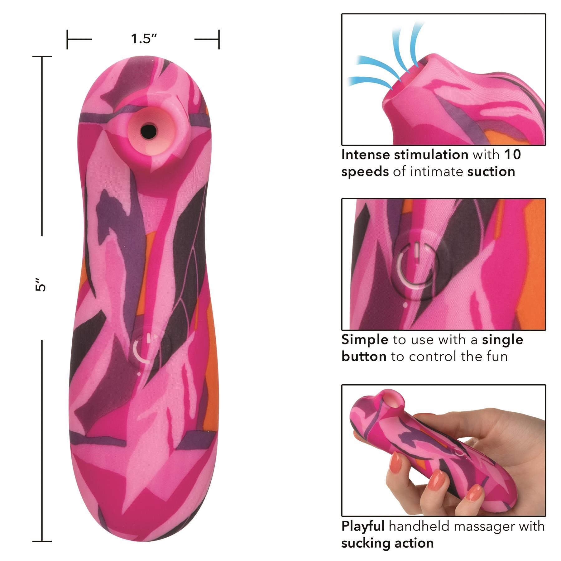 Naughty Bits Suck Buddy Playful Clitoral Stimulator - Instructions