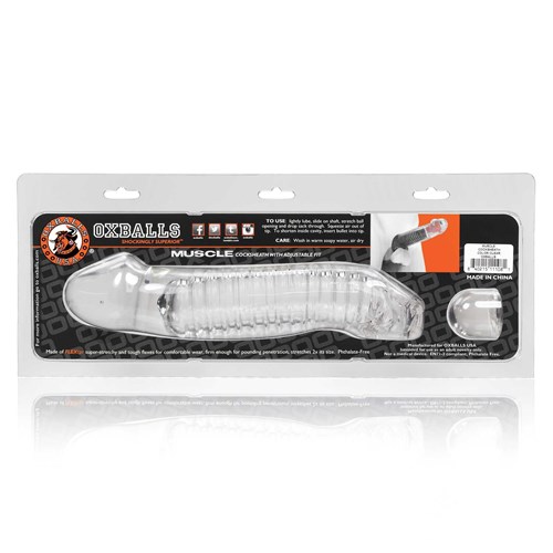 Muscle Cocksheath back packaging