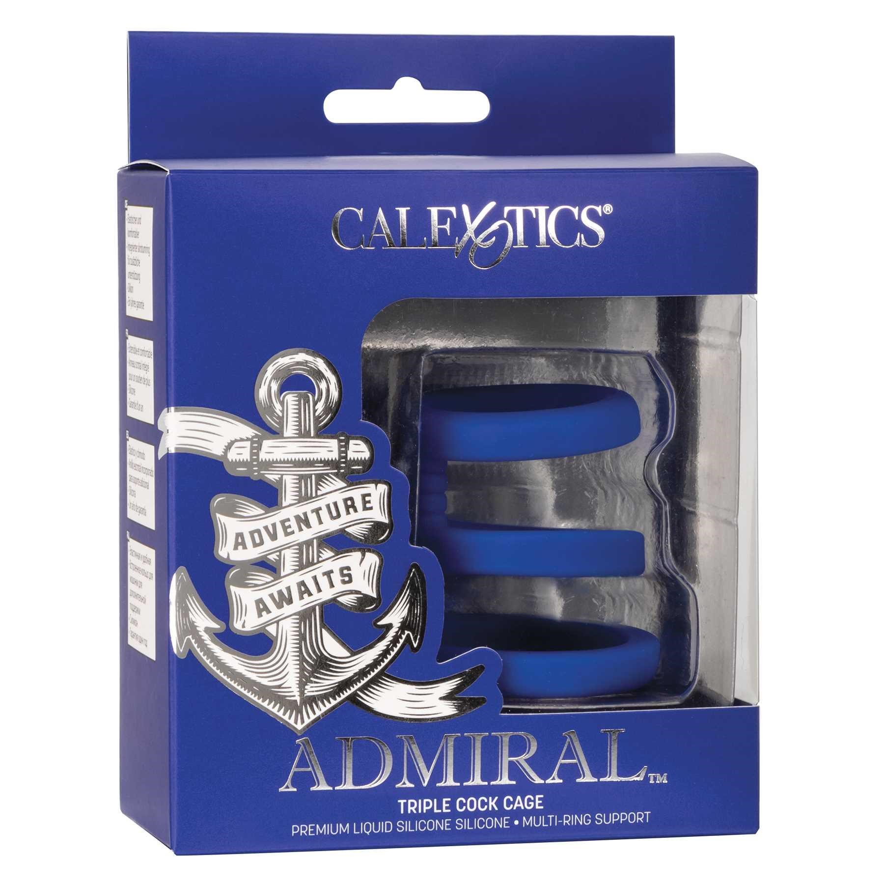 Admiral Triple Cock Cage front box packaging