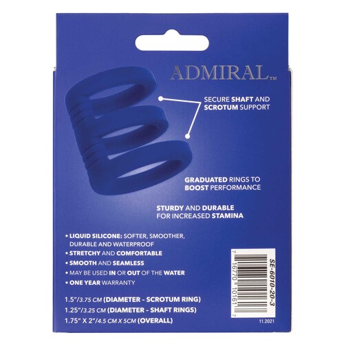 Admiral Triple Cock Cage rear box packaging