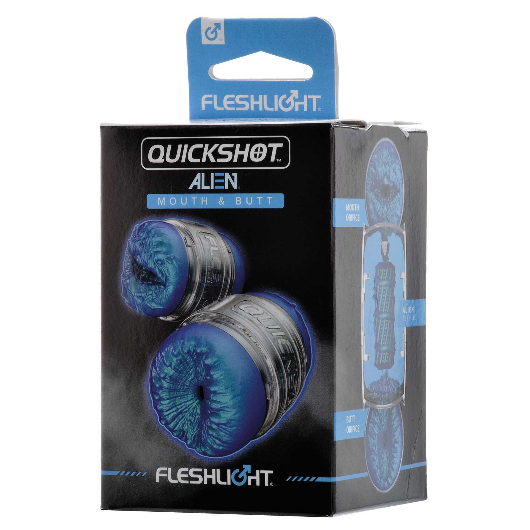 fleshlight quickshot alien mouth & butt product image box packaging