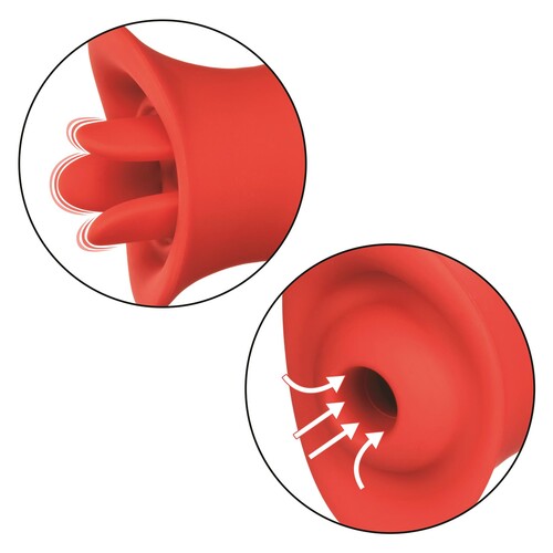 French Kiss Suck & Play Interchangeable Clitoral Set - Both Attachments Close Up