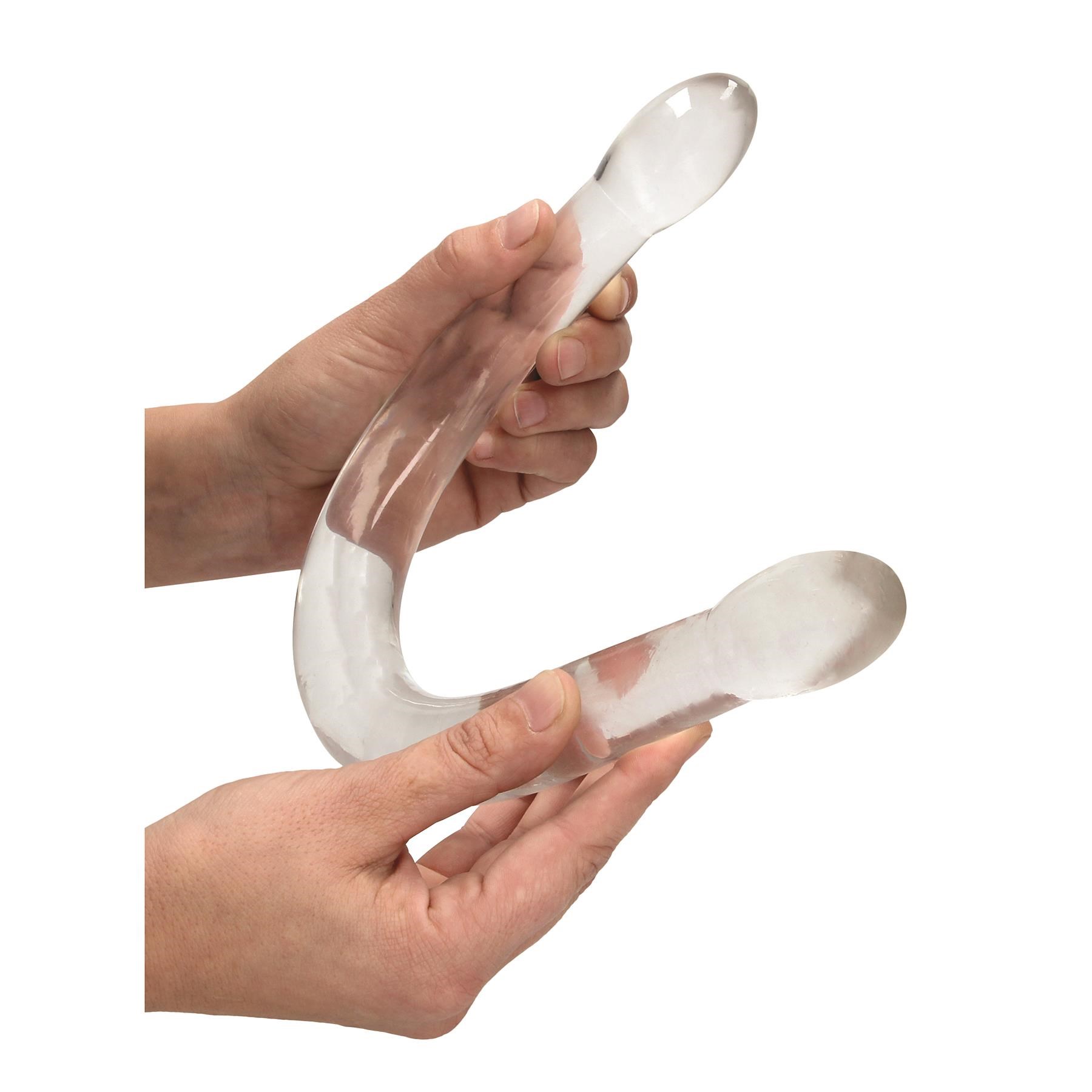RealRock 17 Inch Double Dong - Hand Shot to Show Size