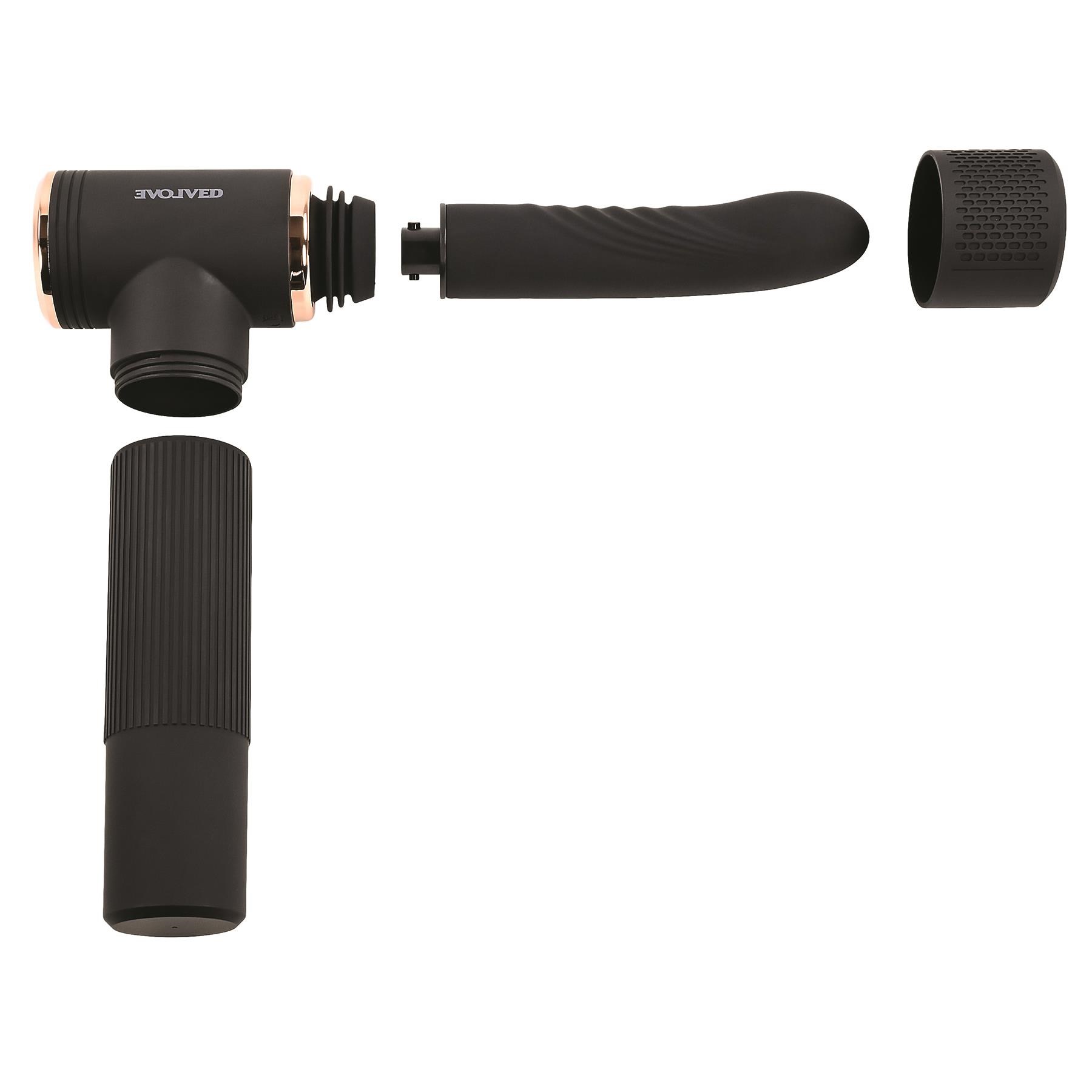 Too Hot To Handle Sex Machine - Product Shot  Showing Components #1