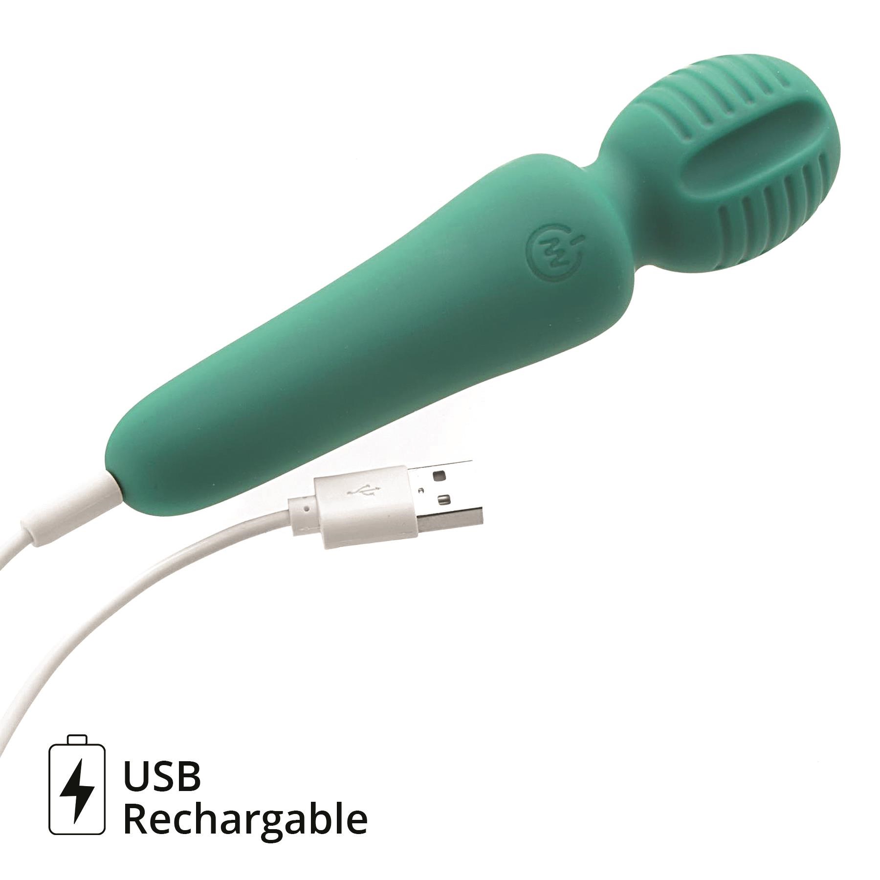 Eve's Petite Private Pleasure Wand - by Adam & Eve - Showing Where Charger is Placed