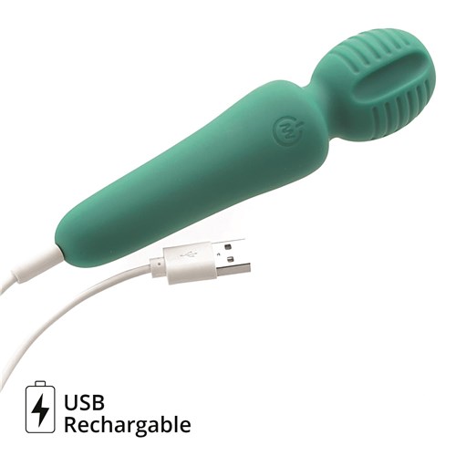 Eve's Petite Private Pleasure Wand - by Adam & Eve - Showing Where Charger is Placed