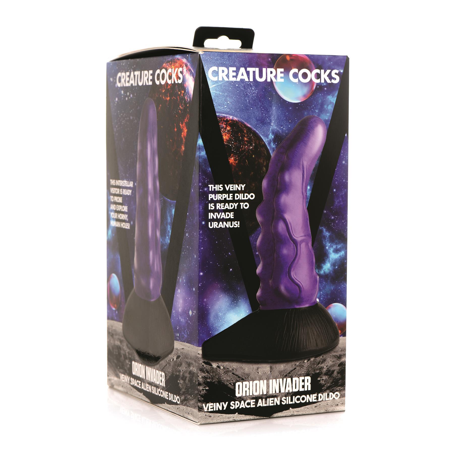 CreatureCocks Orion Invader Space Alien Dildo - Packaging Shot