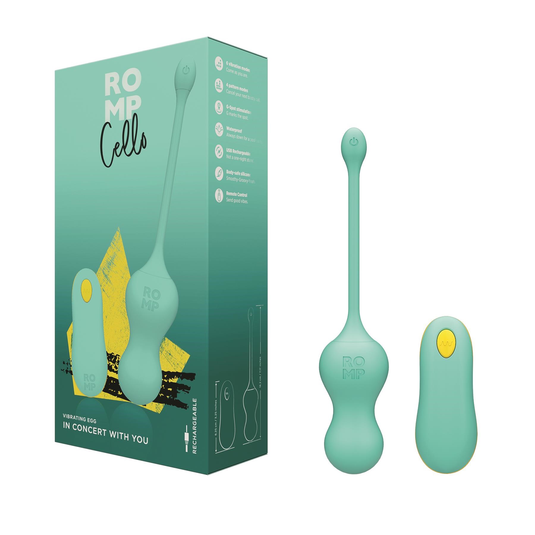 Romp Cello Vibrating Egg - Packaging
