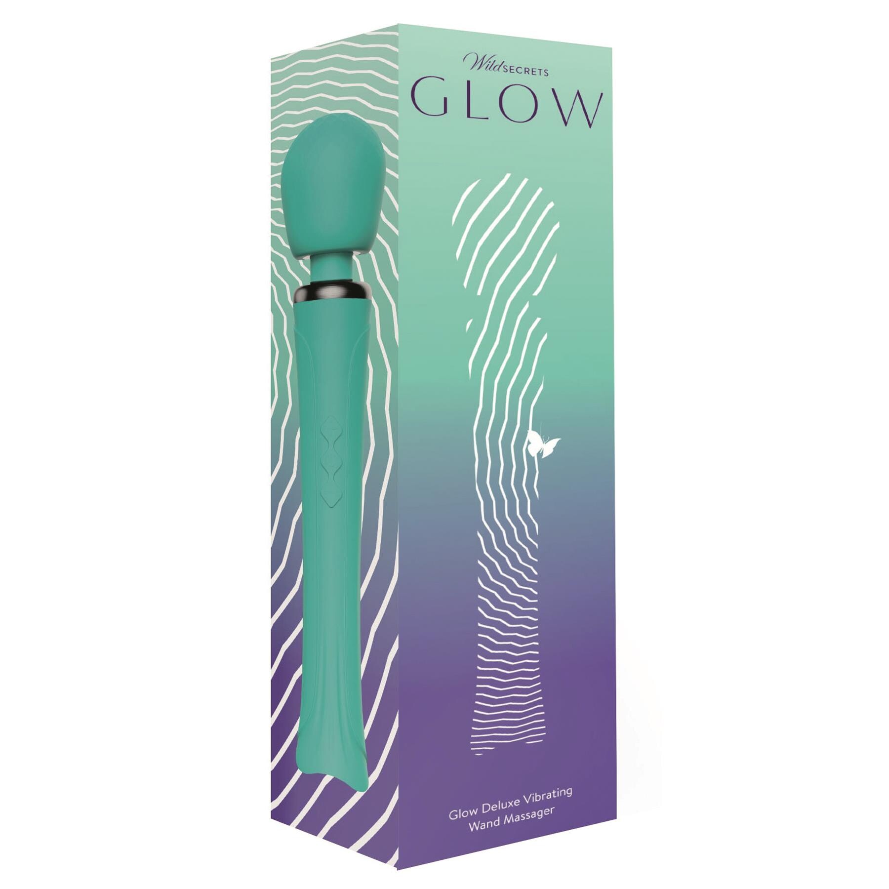 Wild Secrets Glow Deluxe Wand Massager - Packaging - Mint
