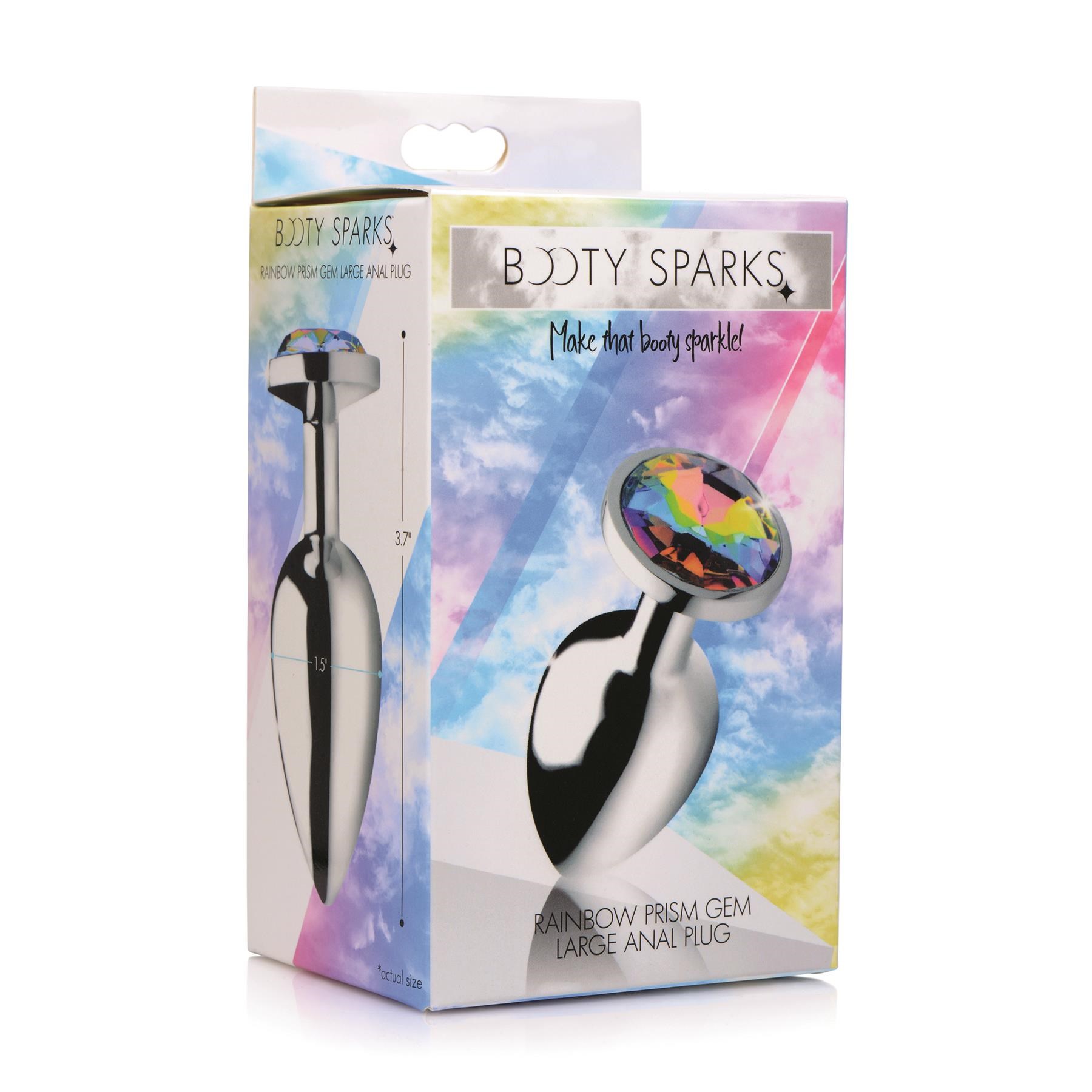 Rainbow Prism Gem Anal Plug - Packaging Shot - Large