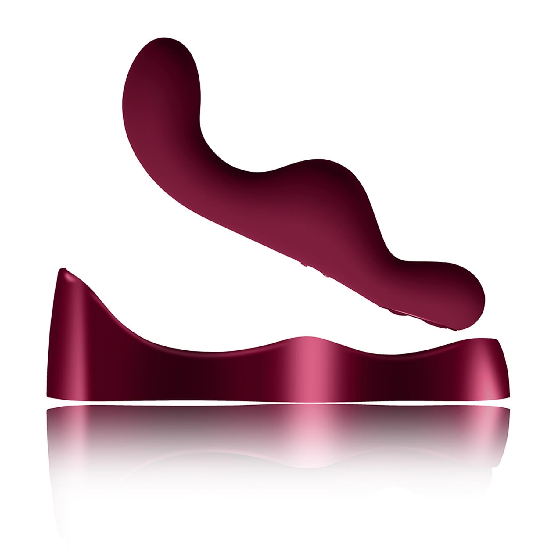 Rocks-Off Ruby Glow Blush Grinder - Vibrator and Charging Case