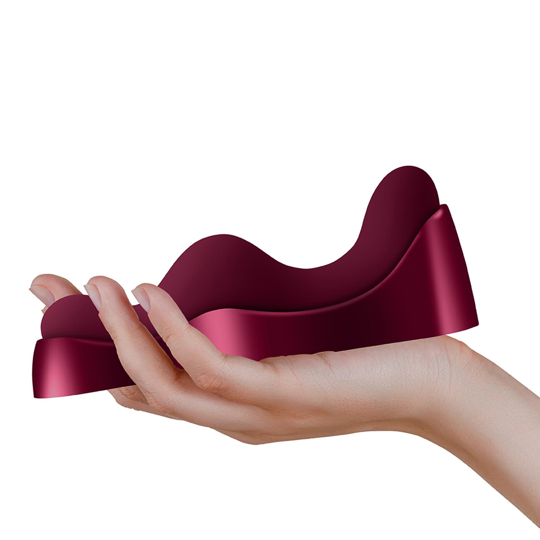 Rocks-Off Ruby Glow Blush Grinder - Hand Shot - Vibrator