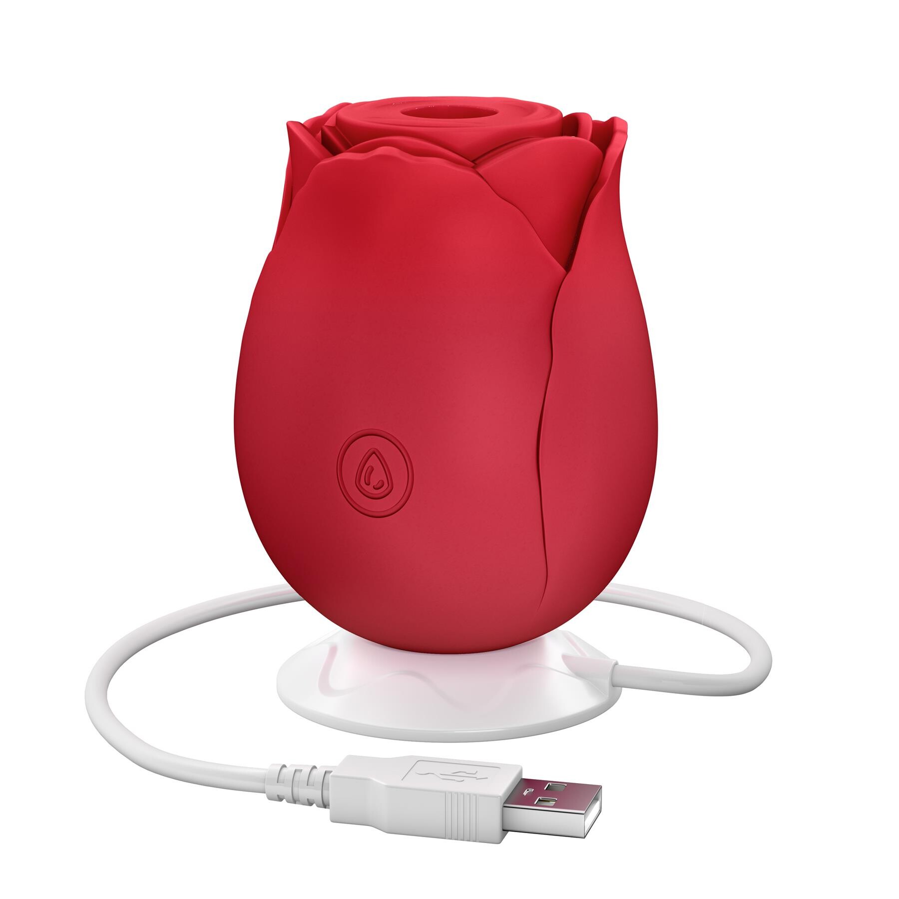 Eve's Ravishing Rose Pleaser Product Shot Showing Where Charger is Placed