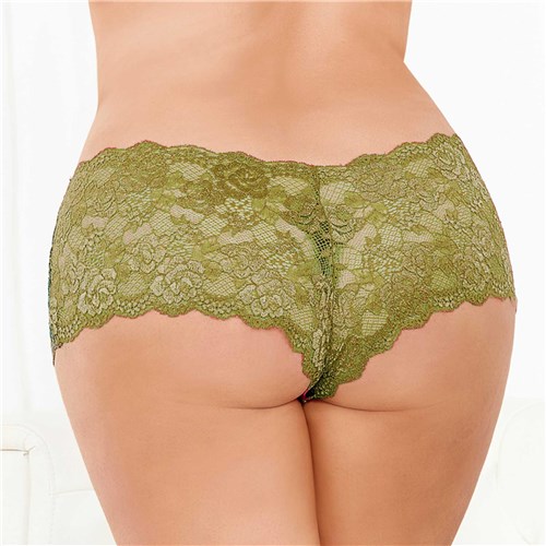 Boyshort back cropped olive q/s
