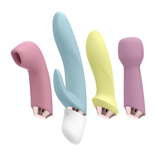 Satisfyer Marvelous Four Air Pulse Vibrator Set - All Components
