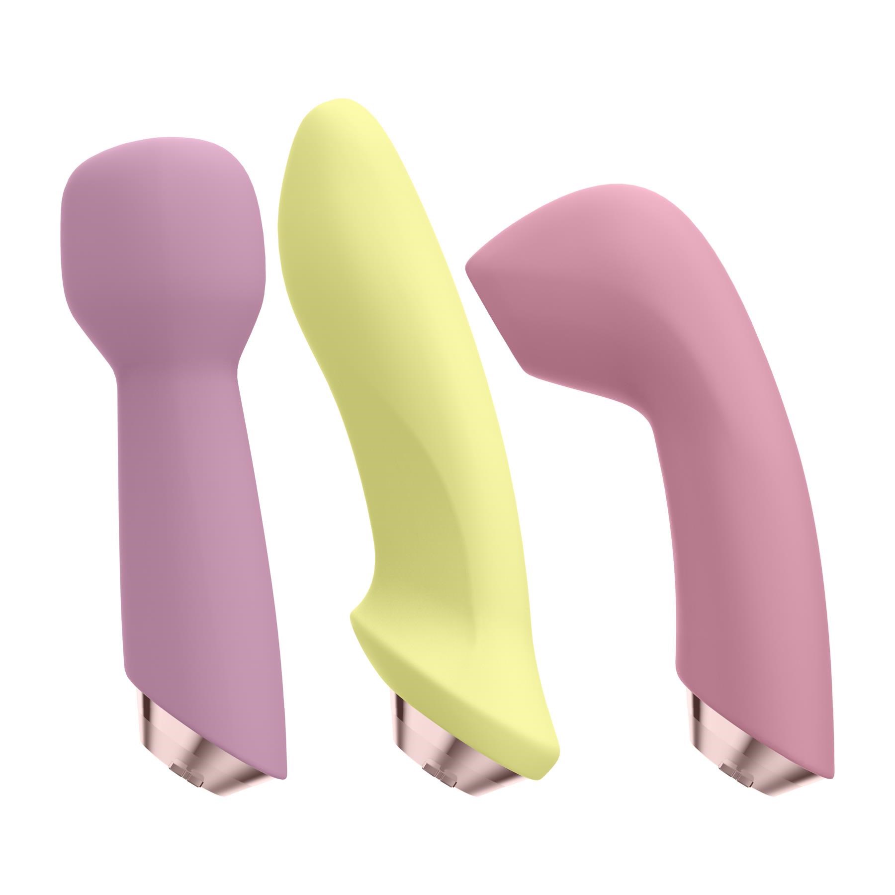 Satisfyer Marvelous Four Air Pulse Vibrator Set - 3 Attachments