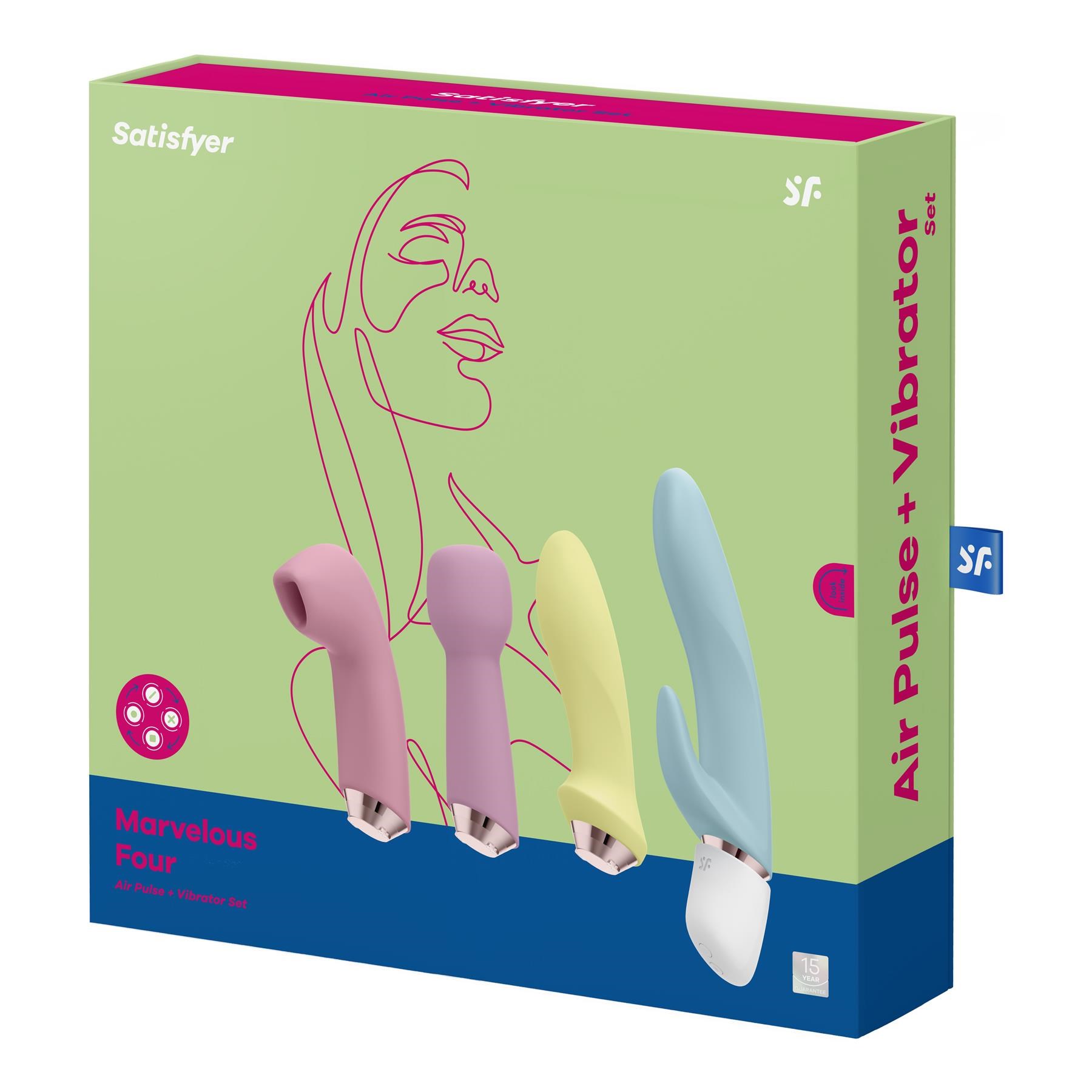 Satisfyer Marvelous Four Air Pulse Vibrator Set - Packaging Shot