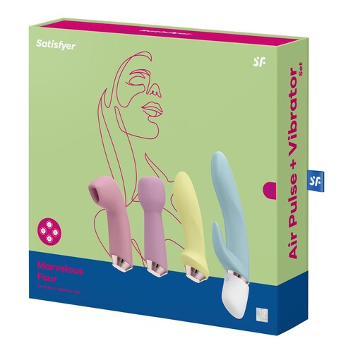 Satisfyer Marvelous Four Air Pulse Vibrator Set - Packaging Shot