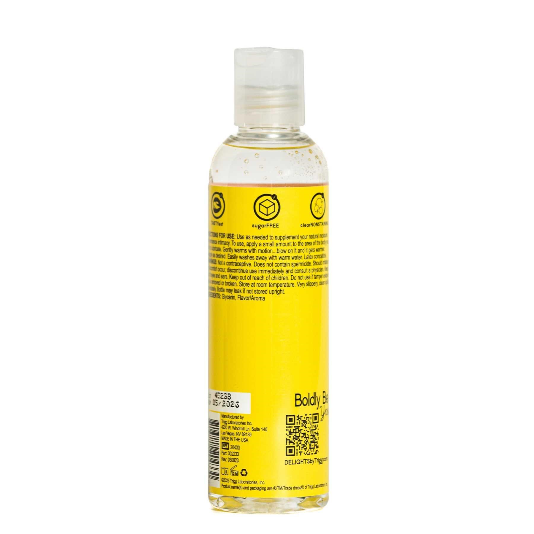 WET WARMING DELIGHTS by Trigg Tropical Explosion - Flavored Lube back
