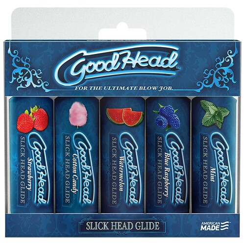 GoodHead - Slick Head Glide - 5 Pack - 1 fl. oz in packaging