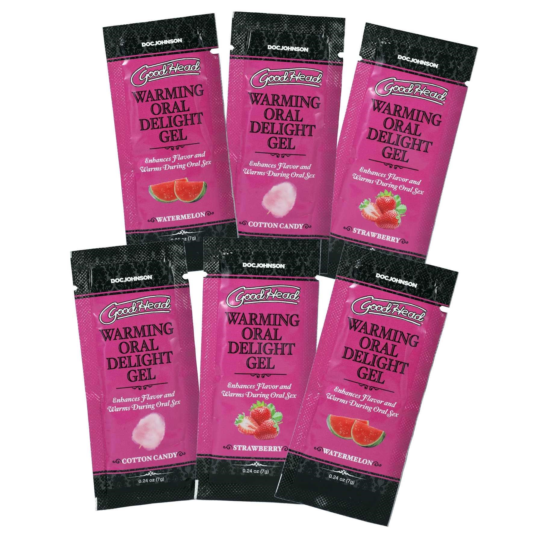 GoodHead - Warming Head Oral Delight Gel - 6 Pack - 0.24 oz. front