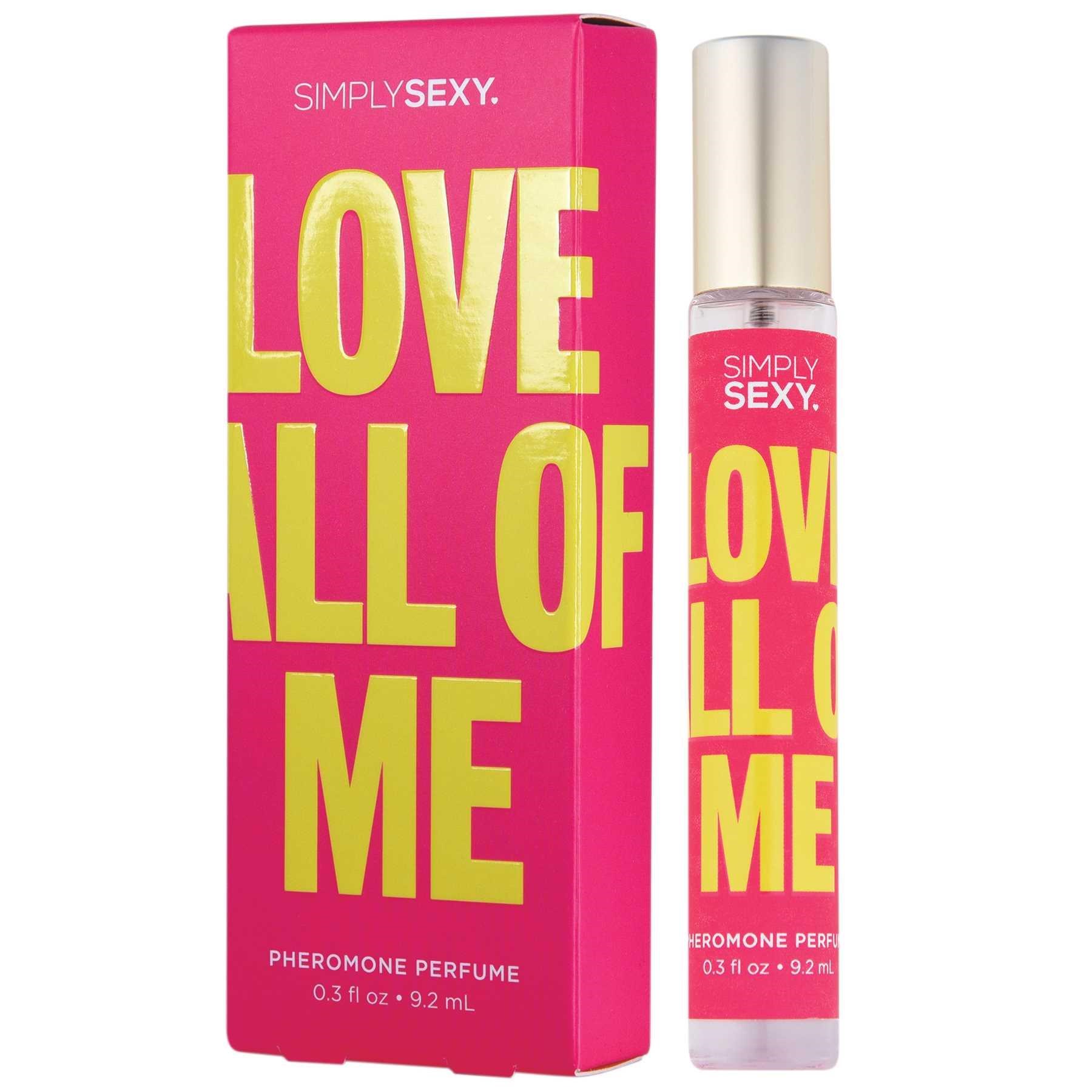 SIMPLY SEXY PHEROMONE BODY MIST - LOVE ALL OF ME - .3 fl oz | 9.2 mL
