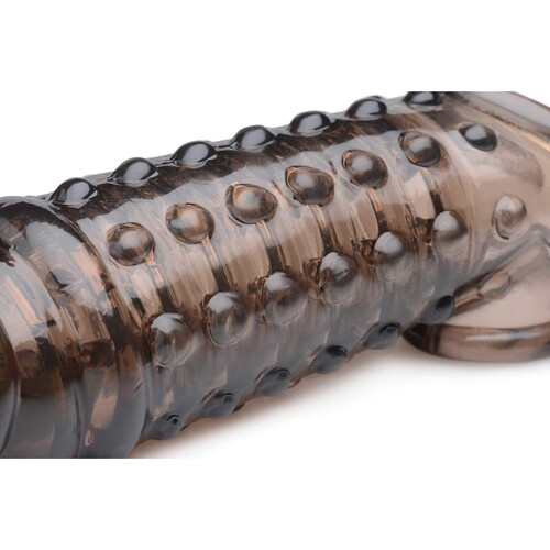 1.5" Penis Enhancer Sleeve close up of textured shaft