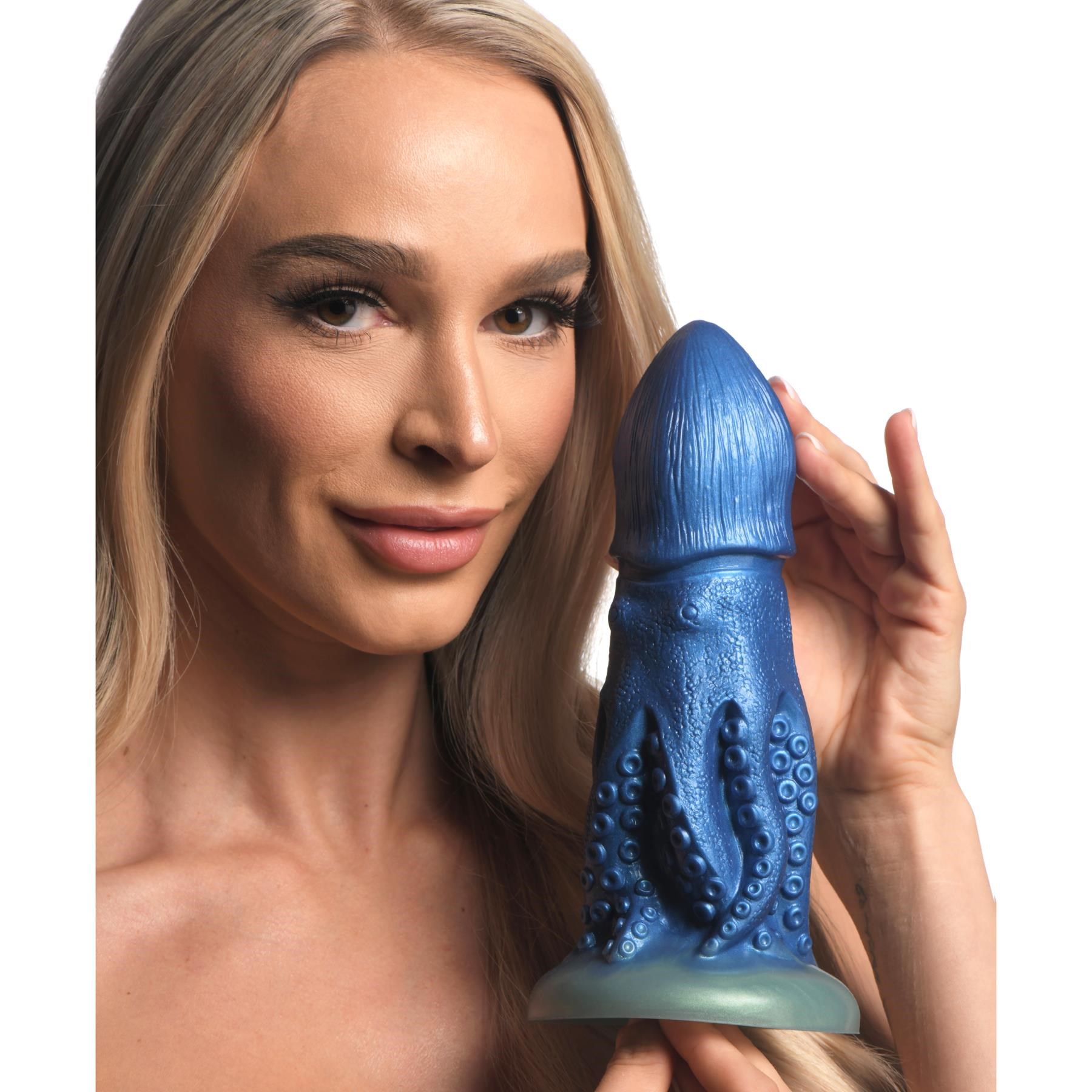 CreatureCocks Cocktopus Silicone Dildo - Hand Shot to Show Size