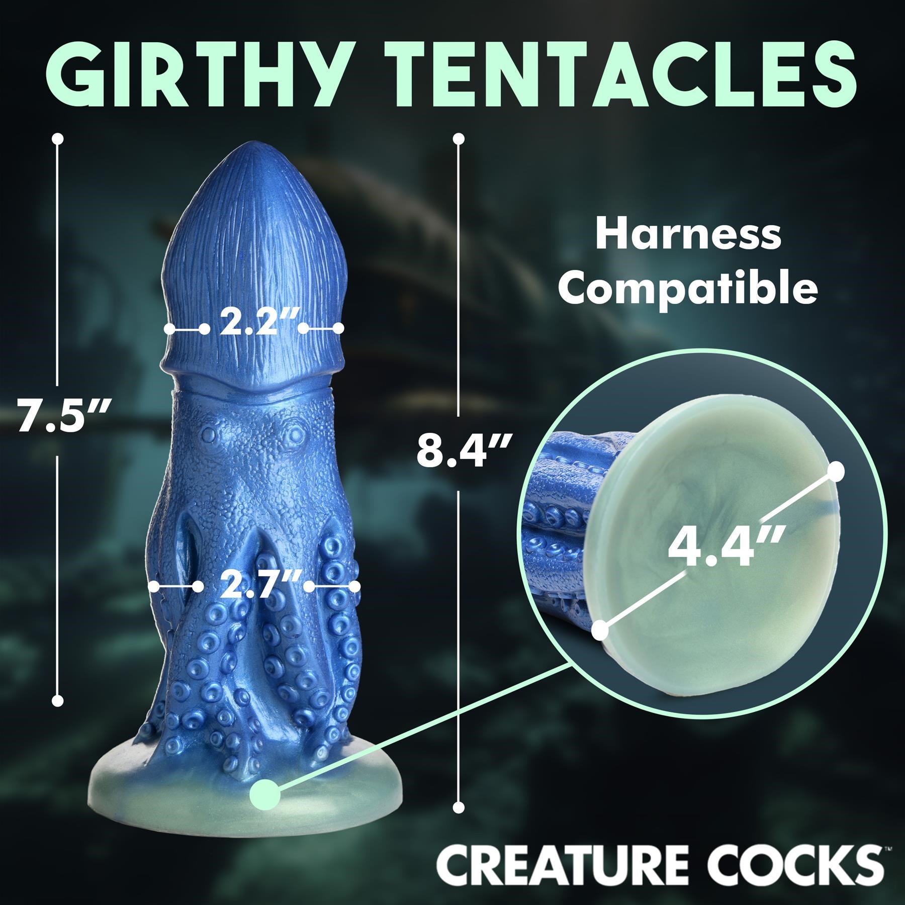 CreatureCocks Cocktopus Silicone Dildo - Features