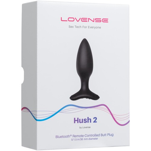 Lovense Hush 2 Bluetooth Vibrating Butt Plug - Small - Packaging