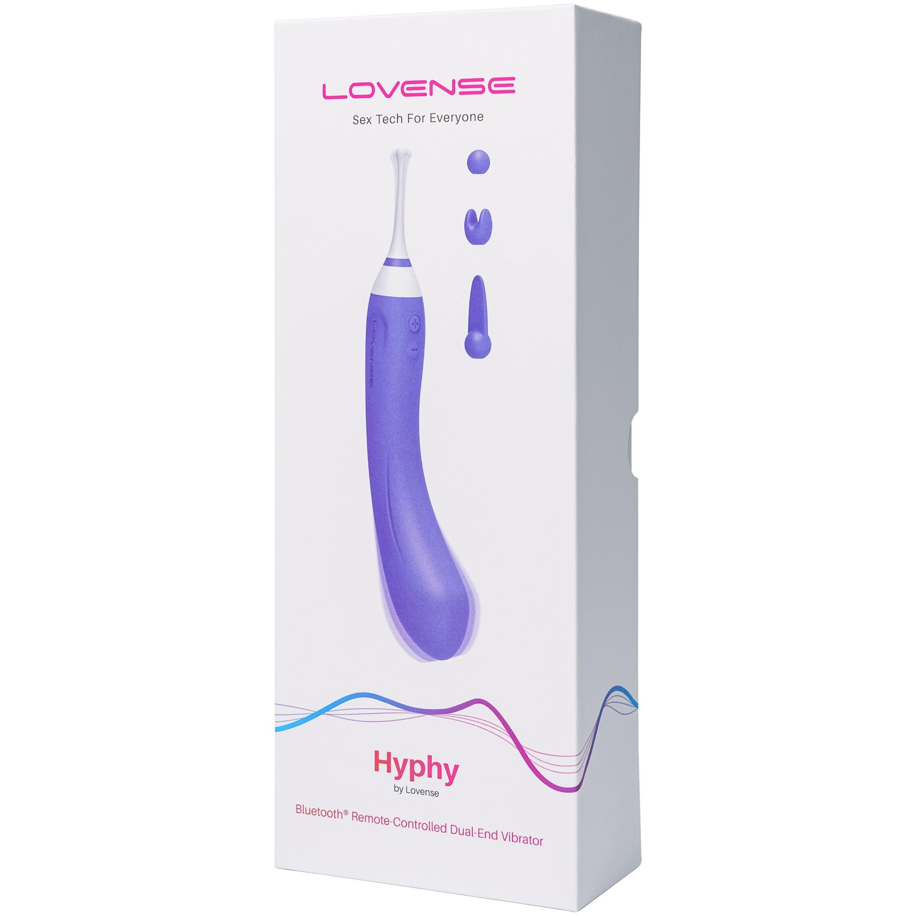 Lovense Hyphy Bluetooth Dual End Vibrator - Packaging