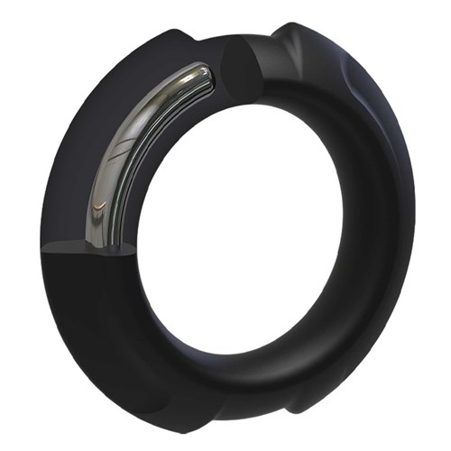 OptiMALE FlexiSteel C-Ring black small showing inner steel core