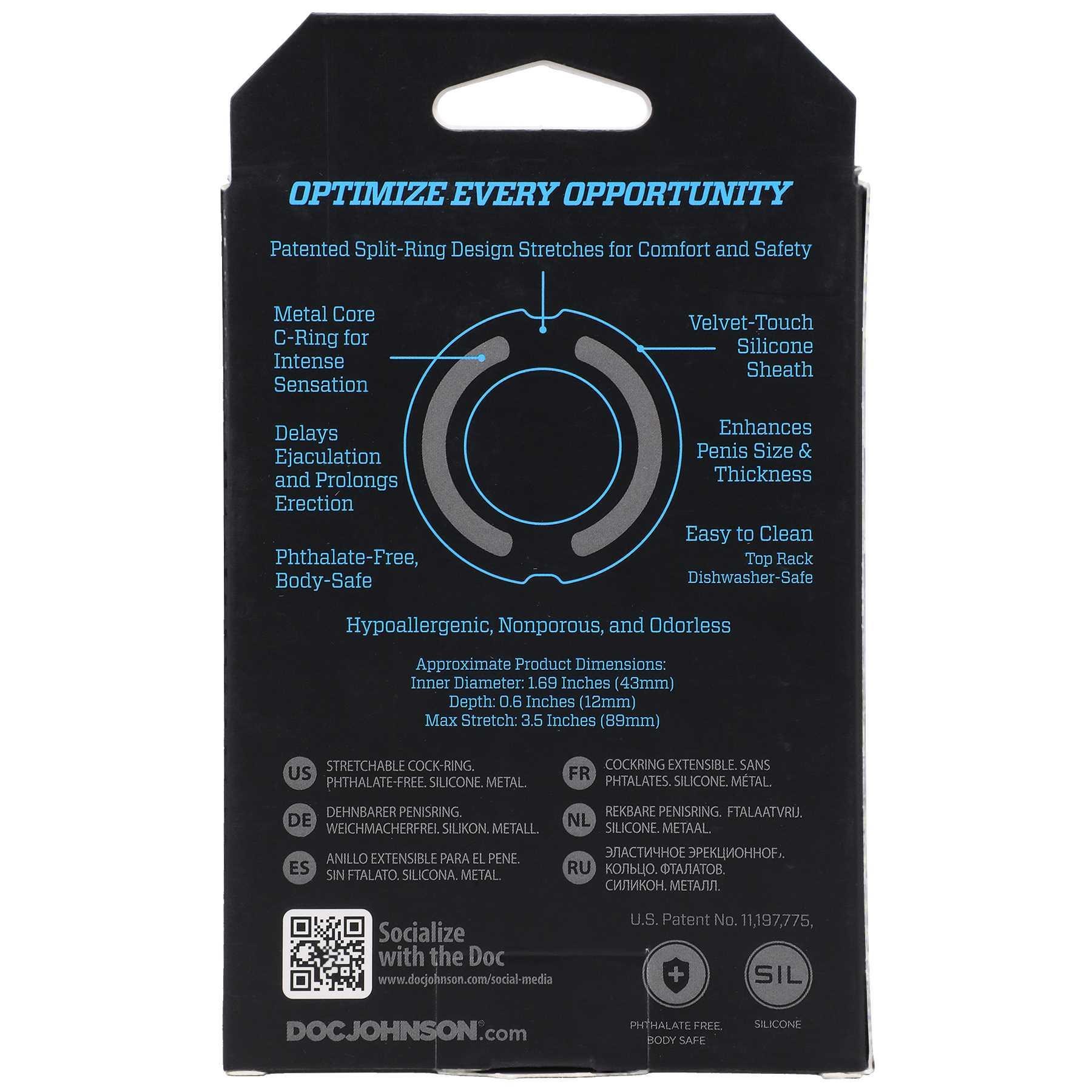 OptiMALE FlexiSteel C-Ring black large box back