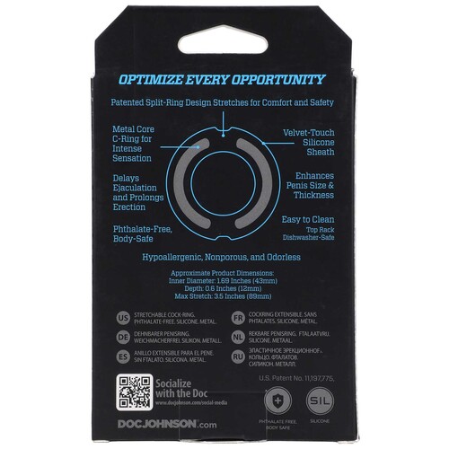 OptiMALE FlexiSteel C-Ring black large box back